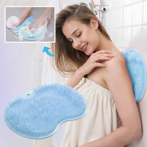 3 in 1 Silicone Bath Brush Blue
